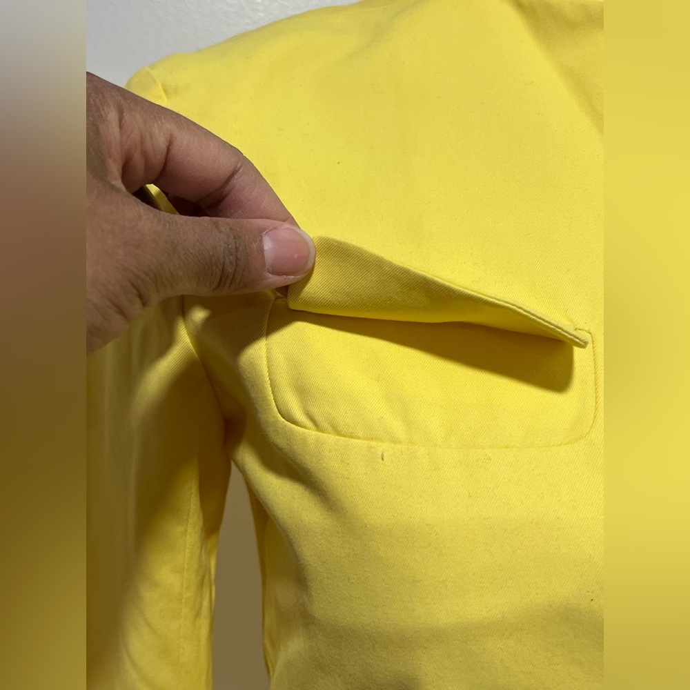 Elegant Yellow Women's Blazer SZ 36 IT - Picture 9 of 9